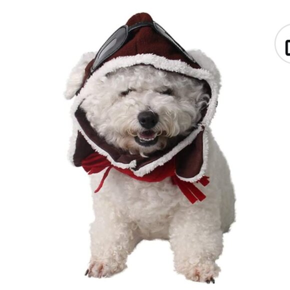 NWT- Pet Costume - Aviator/ Pilot Hat with Scarf - Picture 1 of 6